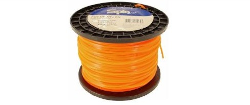 ROLLO DE HILO DE NAILON 1KG -113 MTS – CUADRADO 3,00MM – NARANJA