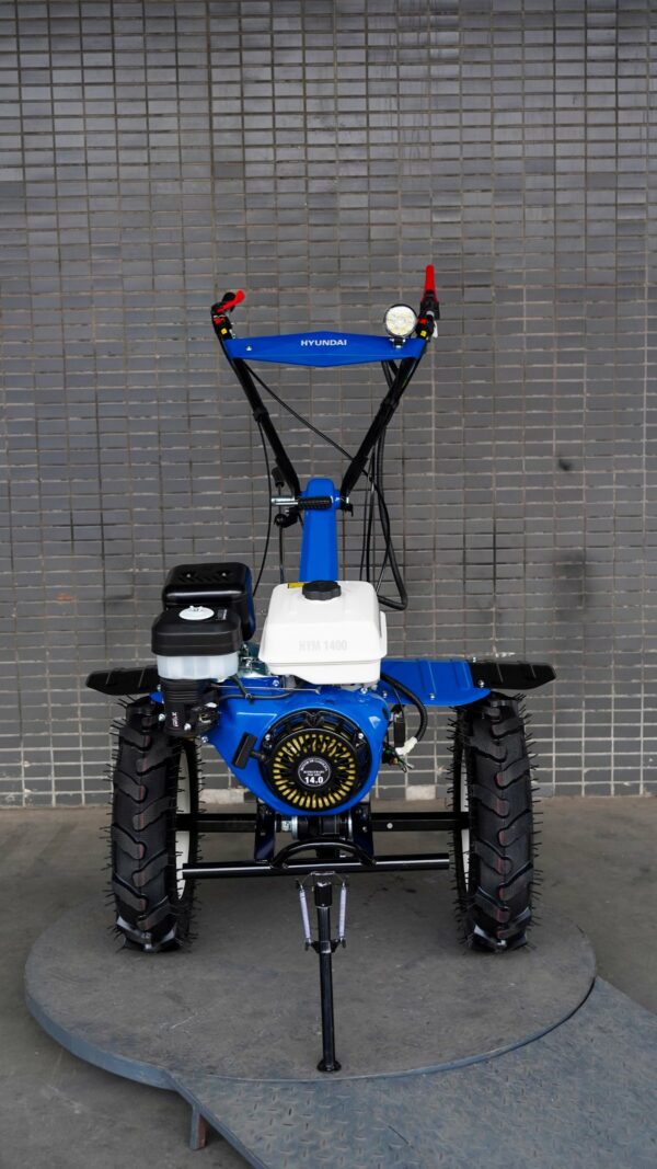 Motocultor a gasolina de 14 HP,transmisión de engranajes de 3 velocidades, 2 de marcha adelante y 1 marcha atrás, encendido manual